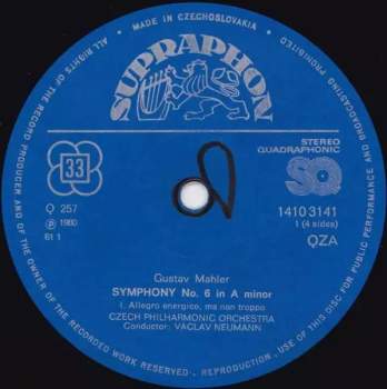 The Czech Philharmonic Orchestra: Symphony No˚ 6 / Symphony No˚ 10 (Adagio) (2xLP)