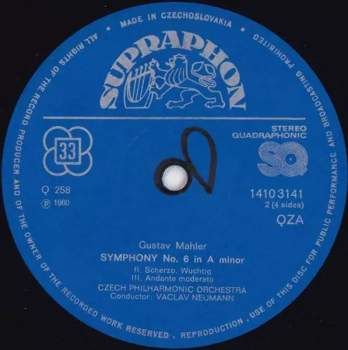 The Czech Philharmonic Orchestra: Symphony No˚ 6 / Symphony No˚ 10 (Adagio) (2xLP)