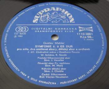 The Czech Philharmonic Orchestra: Symphony No˚ 8