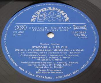 The Czech Philharmonic Orchestra: Symphony No˚ 8