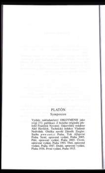 Platón: Symposion