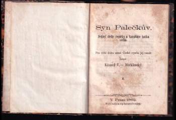 Eduard V. - Merklinský: Syn Palečkův
