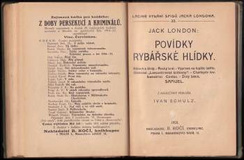 Jack London: Povídky rybářské hlídky