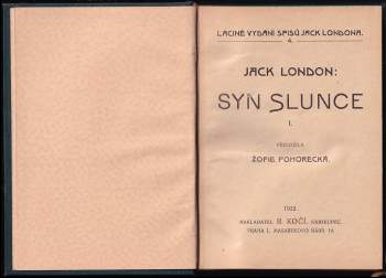 Jack London: Syn slunce
