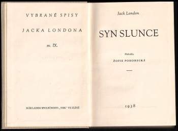 Jack London: Syn slunce