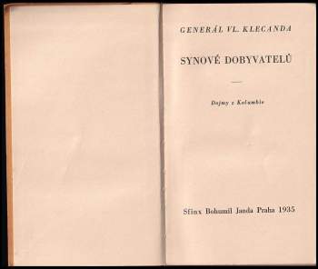 Vladimír Klecanda: Synové dobyvatelů