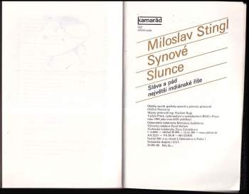 Miloslav Stingl: Synové Slunce