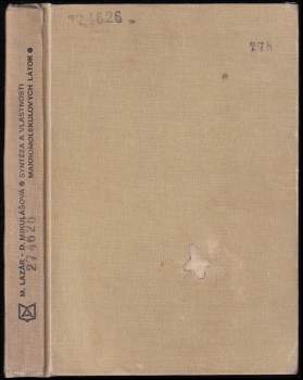 Syntéza a vlastnosti makromolekulových látok