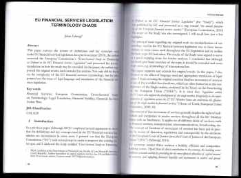System of Financial Law