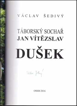 Václav Šedivý: Táborský sochař Jan Vítězslav Dušek