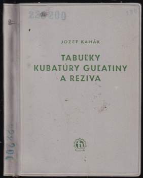 Tabuľky kubatúry guľatiny a reziva