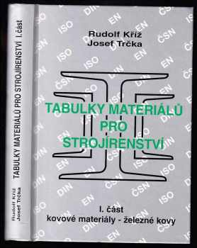 Rudolf Kříž: Tabulky materiálů pro strojírenství - I. část