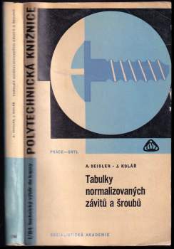 Tabulky normalizovaných závitů a šroubů