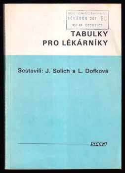 Tabulky pro lékárníky
