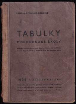 Zdenko Schmidt: Tabulky pro odborné školy