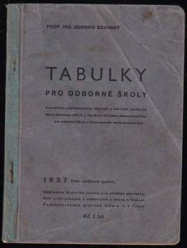 Tabulky pro odborné školy