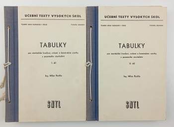 Tabulky pro stavitelské kreslení, cvičení a konstrukční návrhy z pozemního stavitelství