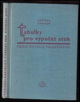 Tabulky pro výpočet stok podle rovnice akademika N.N. Pavlovského