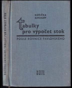 Tabulky pro výpočet stok podle rovnice akademika N.N. Pavlovského