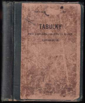 Tabulky pro základní odborné školy kovodělné