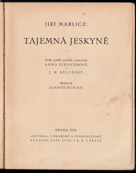 Jerzy Marlicz: Tajemná jeskyně