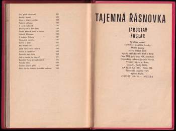 Jaroslav Foglar: Tajemná Řásnovka
