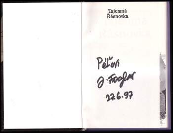 Jaroslav Foglar: Tajemná Řásnovka