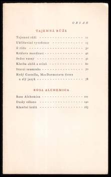 W. B Yeats: Tajemná růže