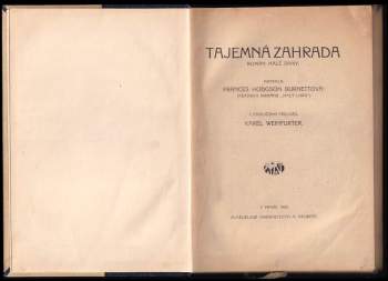 Frances Hodgson Burnett: Tajemná zahrada
