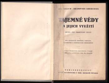 František Zillich: Tajemné vědy a jejich využití