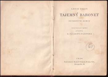 Louis Tracy: Tajemný Baronet