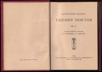 Alexandre Dumas: Tajemný doktor