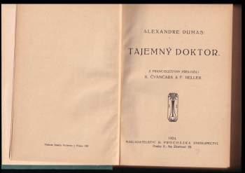 Alexandre Dumas: Tajemný doktor