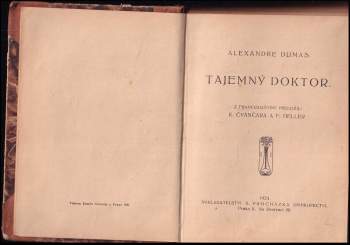 Alexandre Dumas: Tajemný doktor