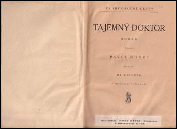 Paul d' Ivoi: Tajemný doktor