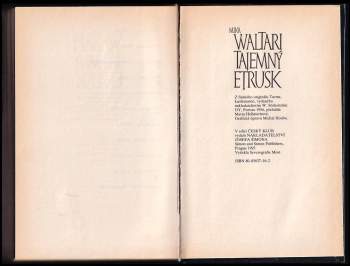 Mika Waltari: Tajemný Etrusk