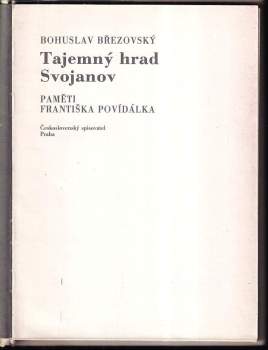 Bohuslav Březovský: Tajemný hrad Svojanov