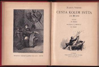 Jules Verne: Tajemný hrad v Karpatech + Cesta kolem světa za 80 dní - SVÁZANÉ V JEDNOM SVAZKU