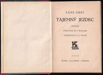 Zane Grey: Tajemný jezdec