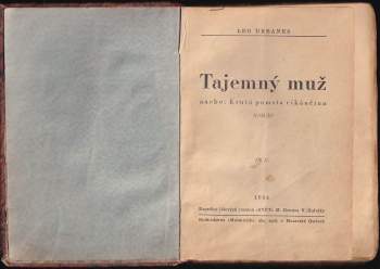 Leo Urbanes: Tajemný muž, anebo, Krutá pomsta cikánčina