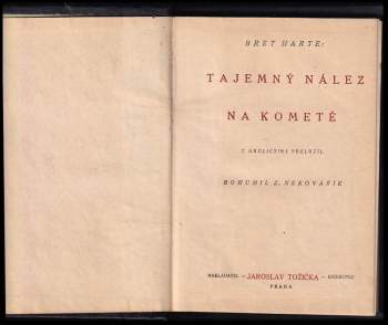 Bret Harte: Tajemný nález na kometě