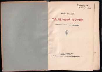 Karel Sellner: Tajemný rytíř