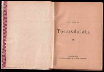 Alfons Bohumil Šťastný: Tajemný sad pohádek