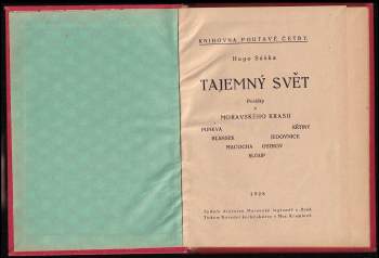 Hugo Václav Sáňka: Tajemný svět