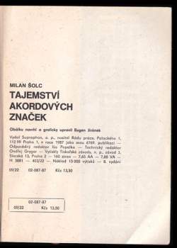Milan Šolc: Tajemství akordových značek