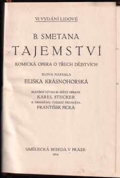 Bedřich Smetana: Tajemství