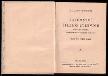 Ellery Queen: Tajemství bílého střevíce
