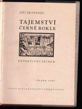 Jiří Brabenec: Tajemství Černé rokle