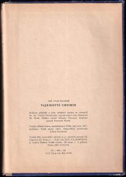 Ivan Klimes: Tajemství chemie