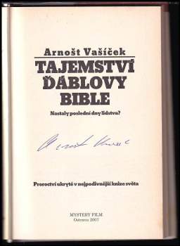 Arnošt Vašíček: Tajemství Ďáblovy bible